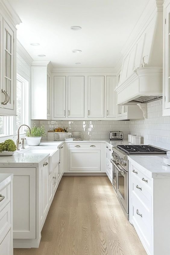 Calming White Cabinets