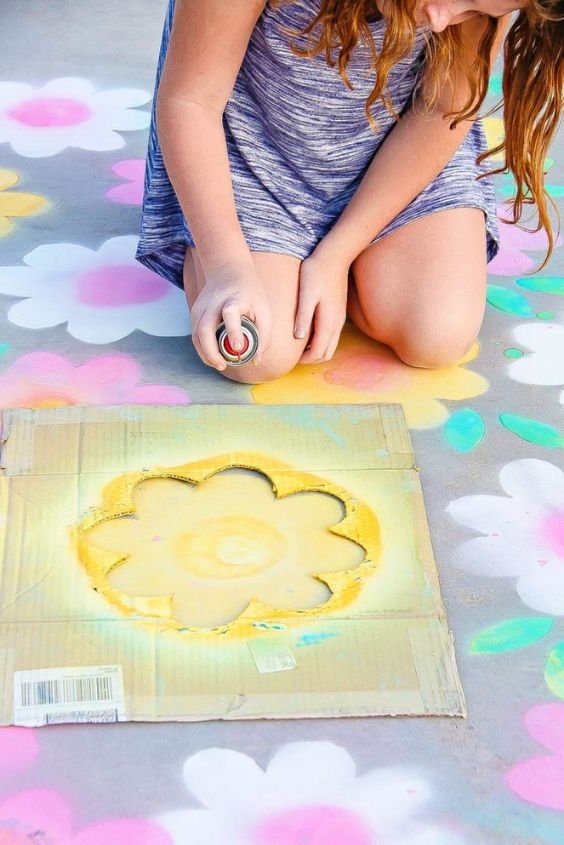 Chalk Spray Art