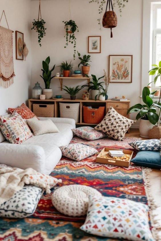 Floor Cushions for Seating Flexibility