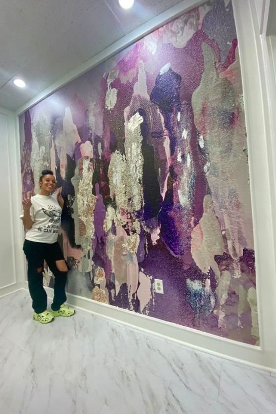 Lavender Wallpaper for a Feature Wall