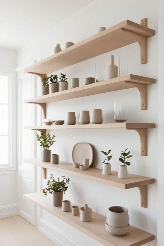 Minimalist Open Shelving