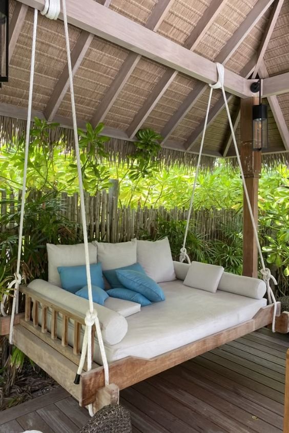 Outdoor Rattan Bed Swing