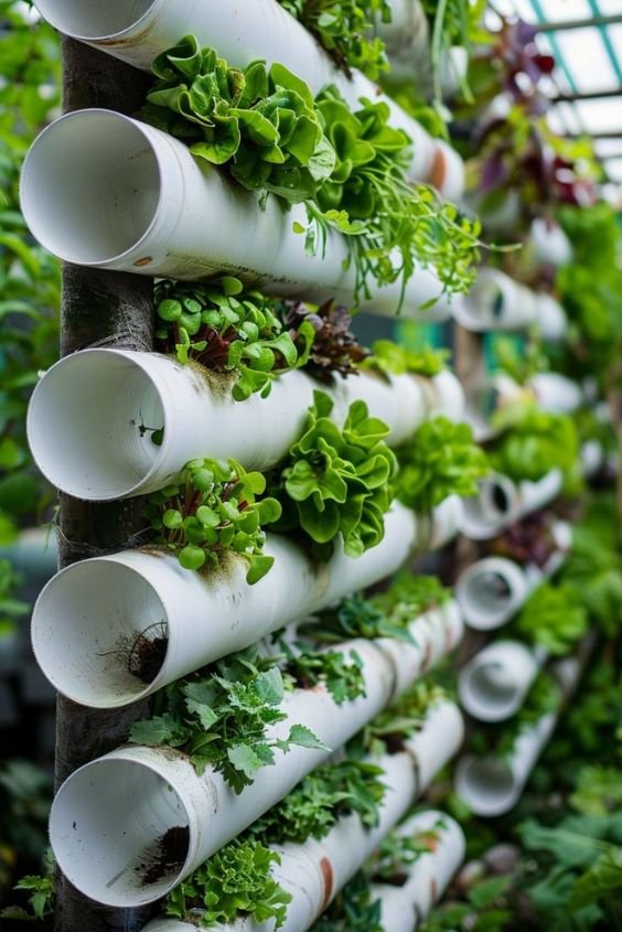 PVC Pipe Vertical Planters