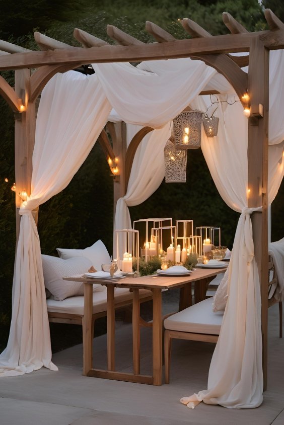 Sheltered Dining Set