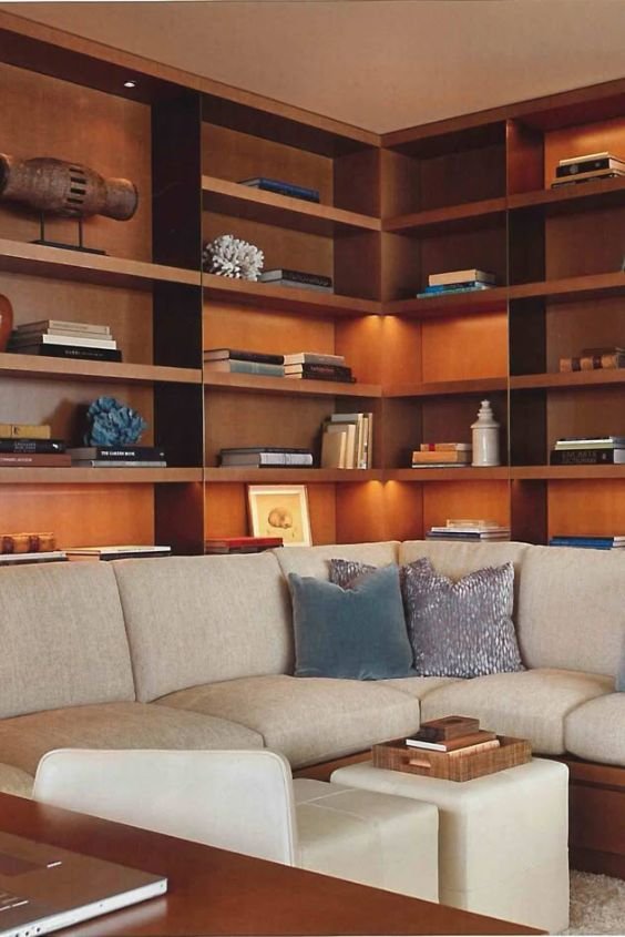 Add Built-ins Behind Your Couch