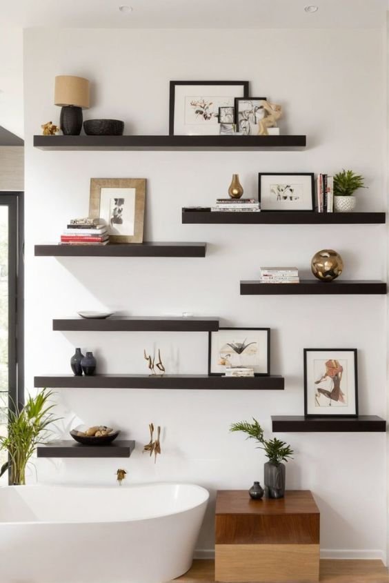 Add Long Floating Shelves