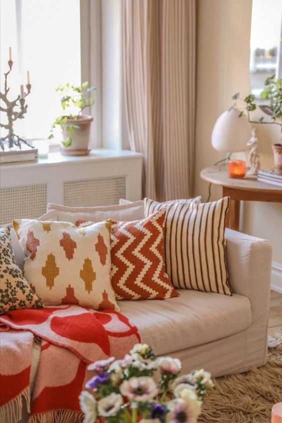 Add a Pop of Color with Cushions