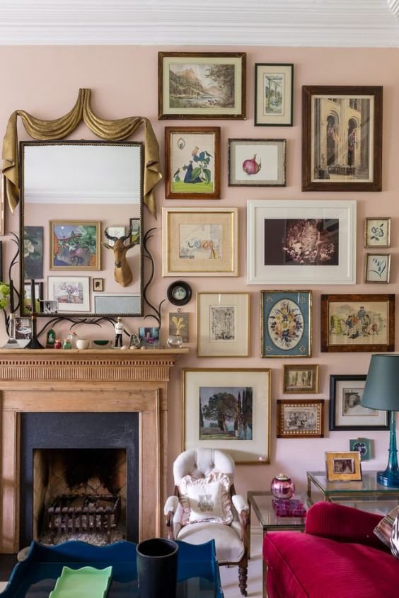 Art Collection on a Mantel