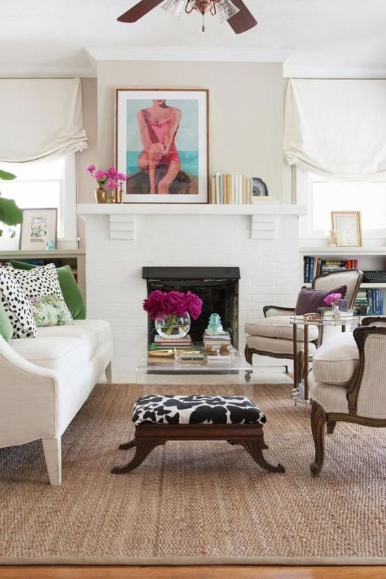 Asymmetrical Mantel Decor Ideas