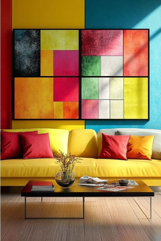 Bold, Contrasting Color Combinations