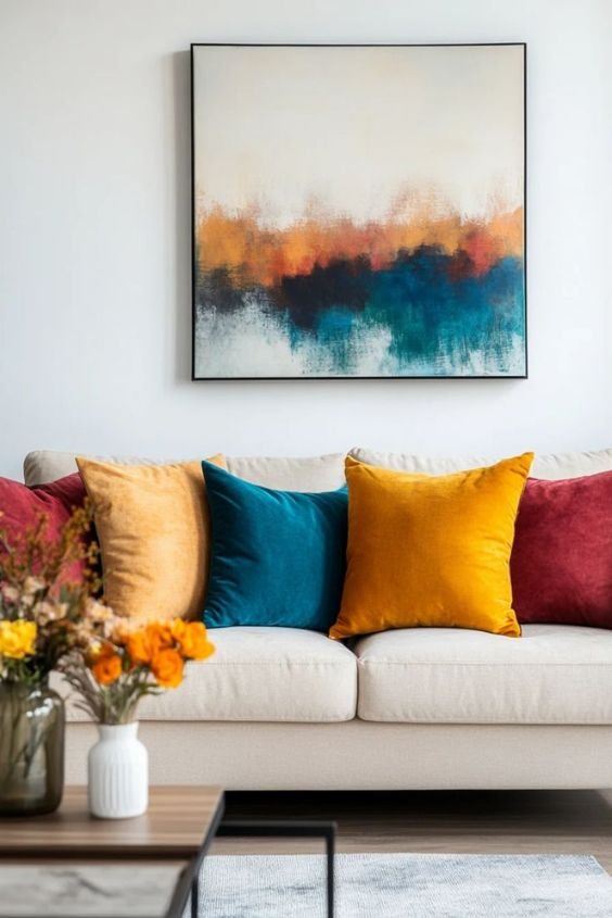 Bold Throw Pillows for Pops of Color