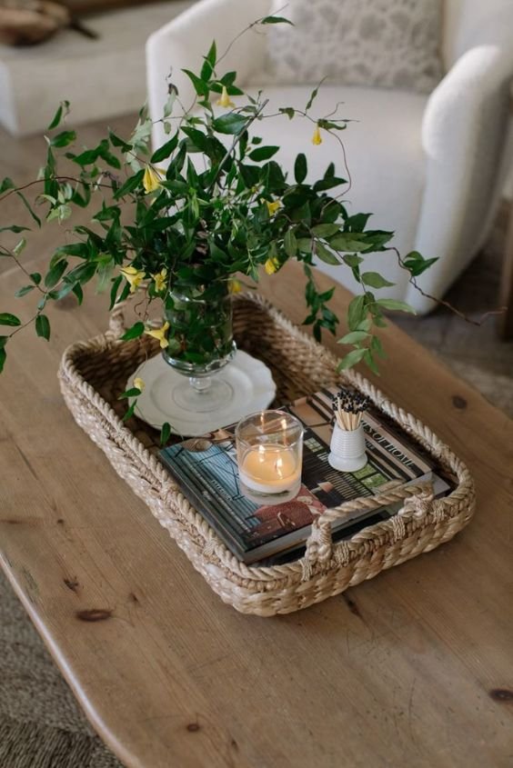 Coffee Table Tray Centerpiece