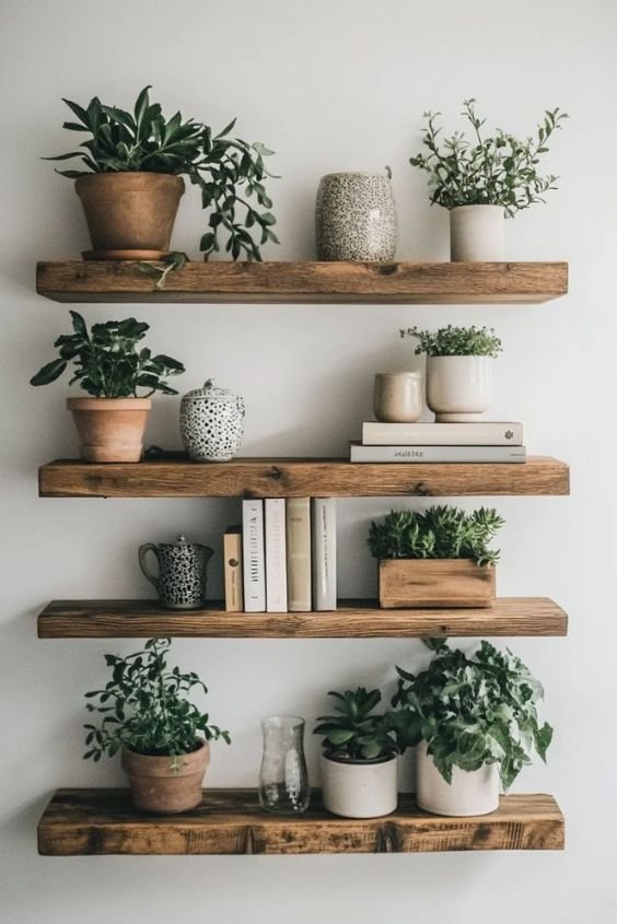 Combine Function and Style with Floating Shelves
