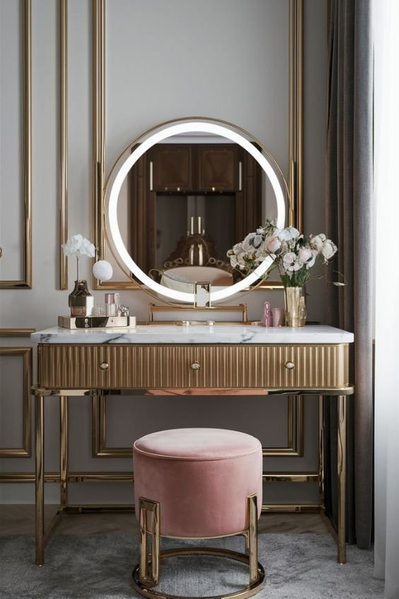 Go Luxe with a Marbled Vanity Look