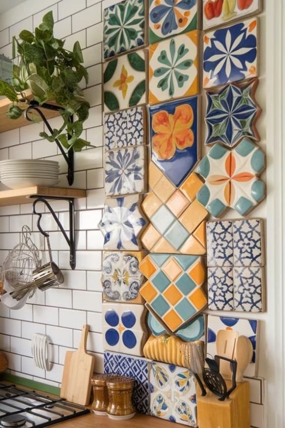 Incorporate Patterned Tile Accents