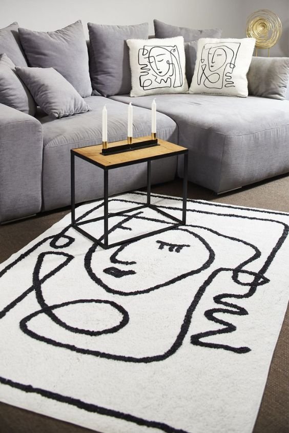 Minimalist Monochrome Carpets