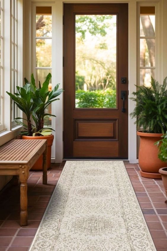Neutral Rugs for a Calm, Inviting Entrance