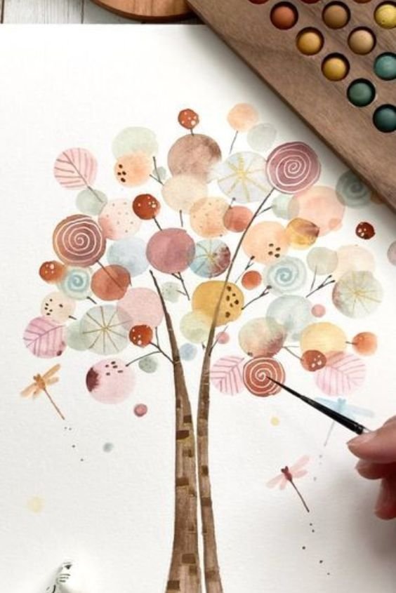 Soften the Mood with Watercolor Prints