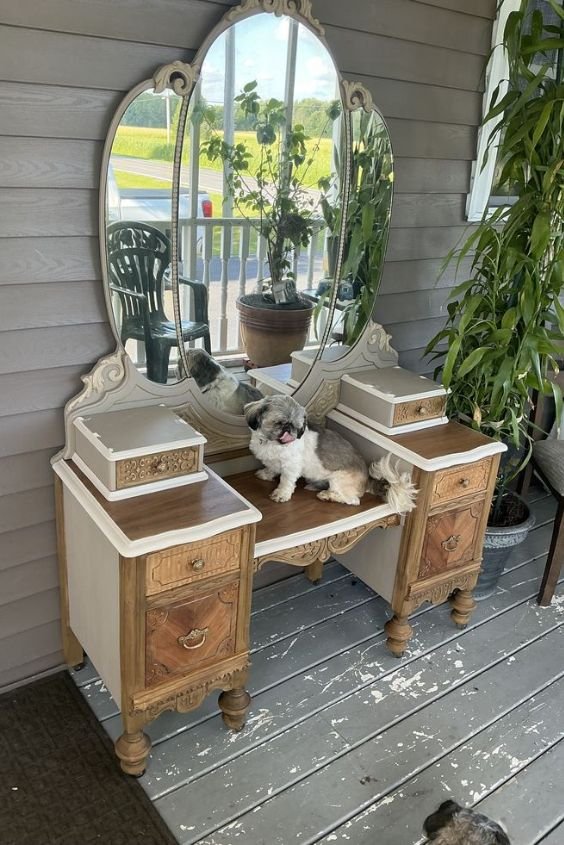 Upcycle a Vintage Buffet for a Unique Vanity