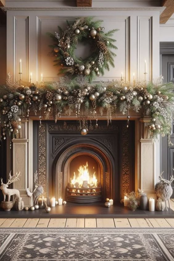Vintage-Inspired Mantel Decor Ideas