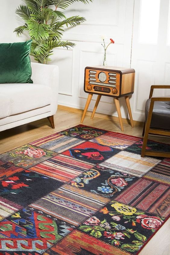 Vintage Washable Rugs for Practical Yet Stylish Design