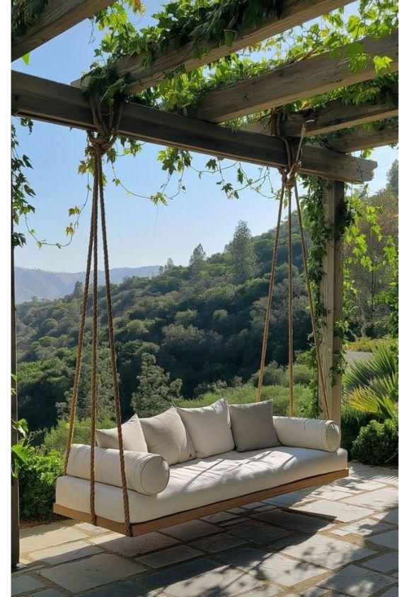 Add a Swinging Bed for Ultimate Relaxation
