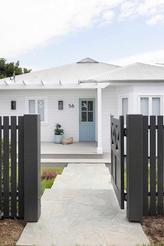 Create Chic Contrast Between Fence and Home