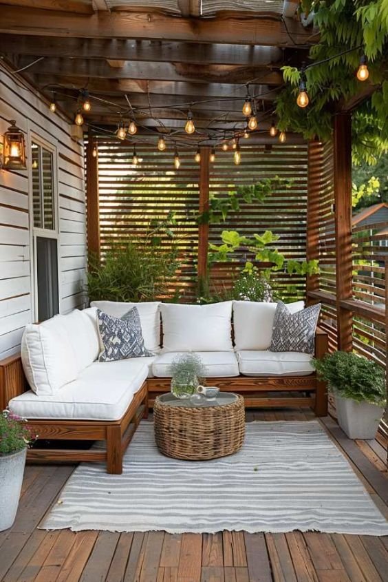 Create an Interesting Backdrop for Your Patio