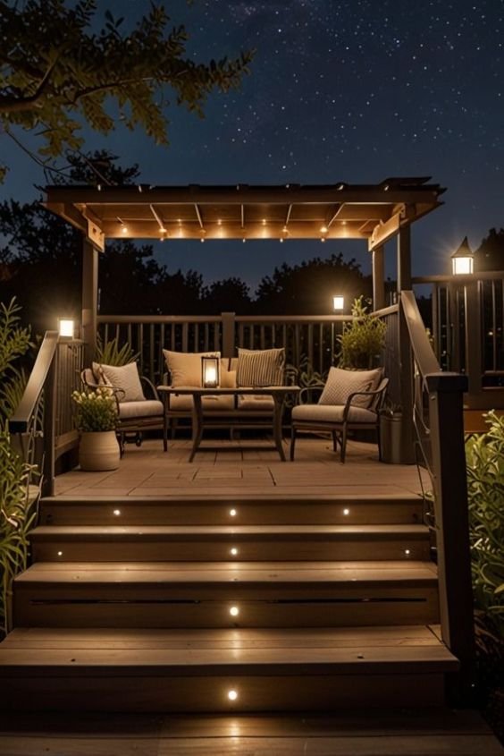 Deck with LED Lighting