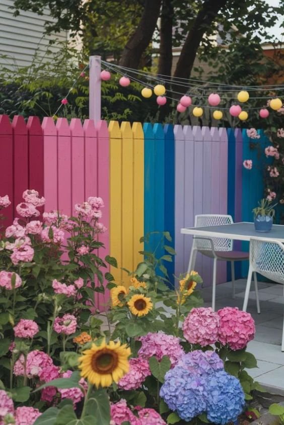 Fence With a Bright Color