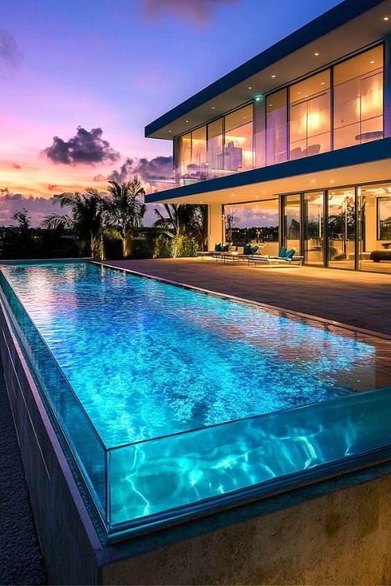 Glass Wall Pool