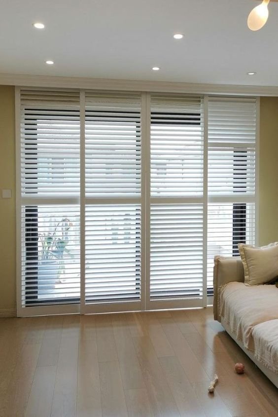 Sliding Patio Doors with Shutters