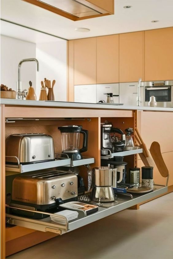 Smart Storage-Focused Kitchen