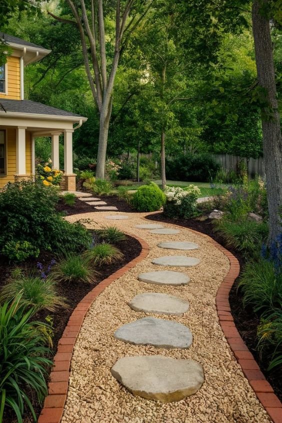 Stepping Stones with Ground Cover