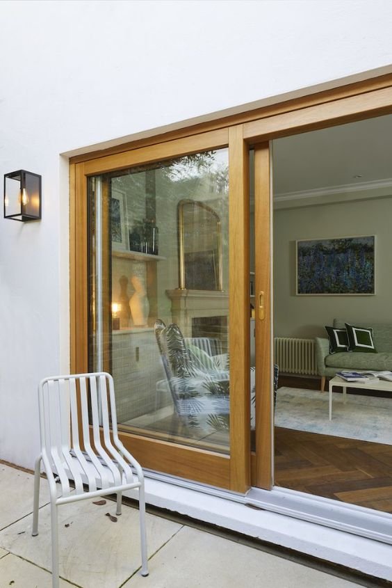 Wood-Framed Sliding Patio Doors