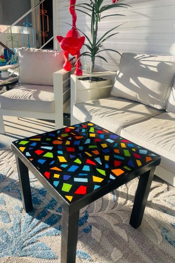 Bold Geometric Side Table for a Contemporary Look