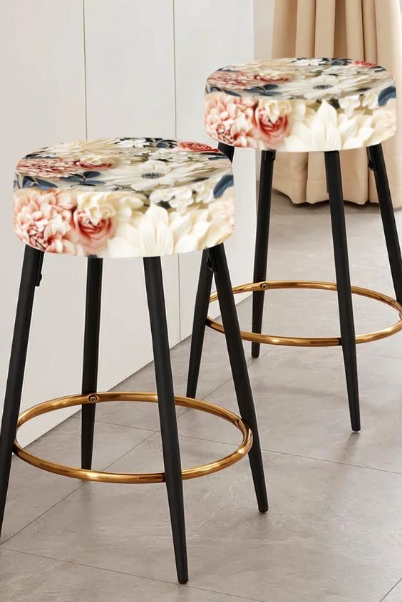 Color-Dipped Bar Stools for a Playful Twist