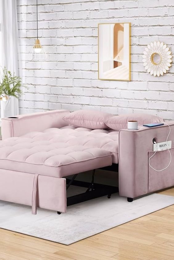 Compact Loveseat with Sleeper Function