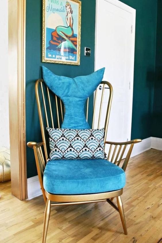 DIY Mermaid Tail Chair Cover