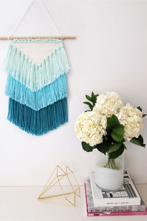 DIY Woven Tapestry with Recycled Fabrics
