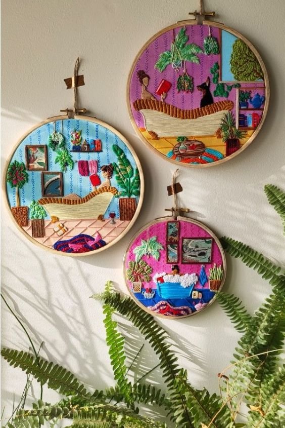 Embroidered Wall Art