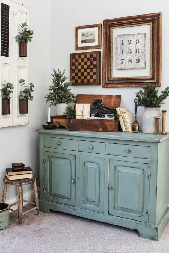 Farmhouse-Inspired Buffet Table
