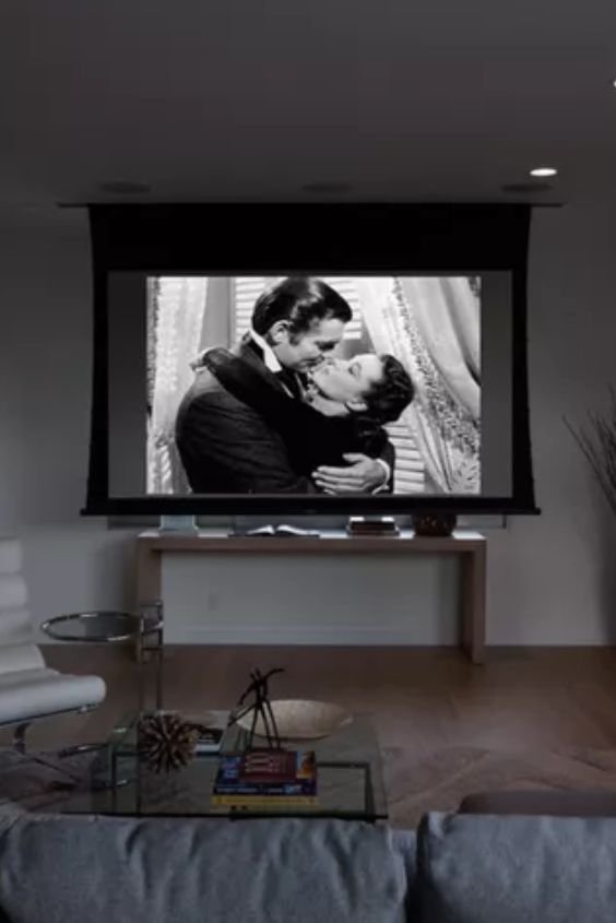 Snag a Drop-Down Projector Screen