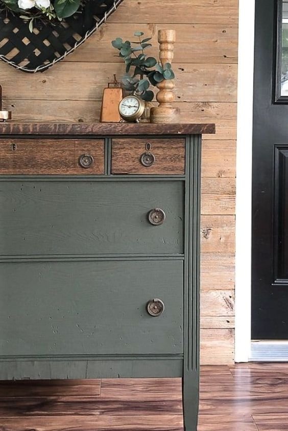 Stamped Dresser Makeover