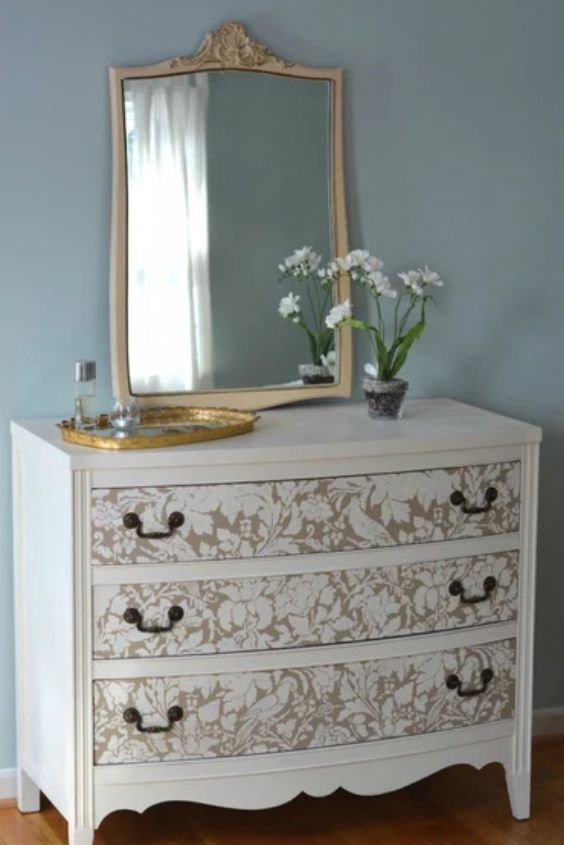 Stenciled Dresser