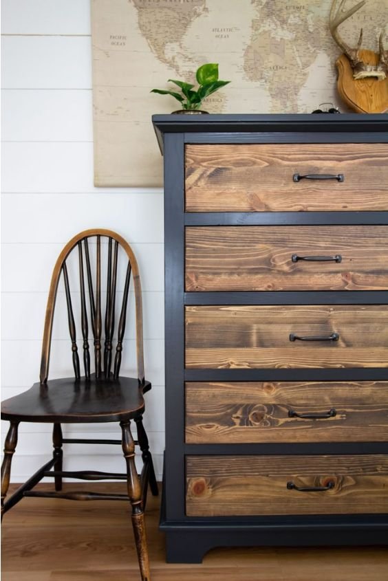 Two-Tone Dresser Makeover