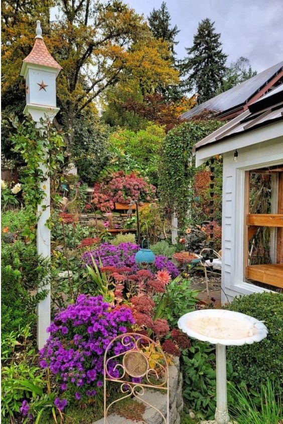 Vintage Garden with Old-Fashioned Charm