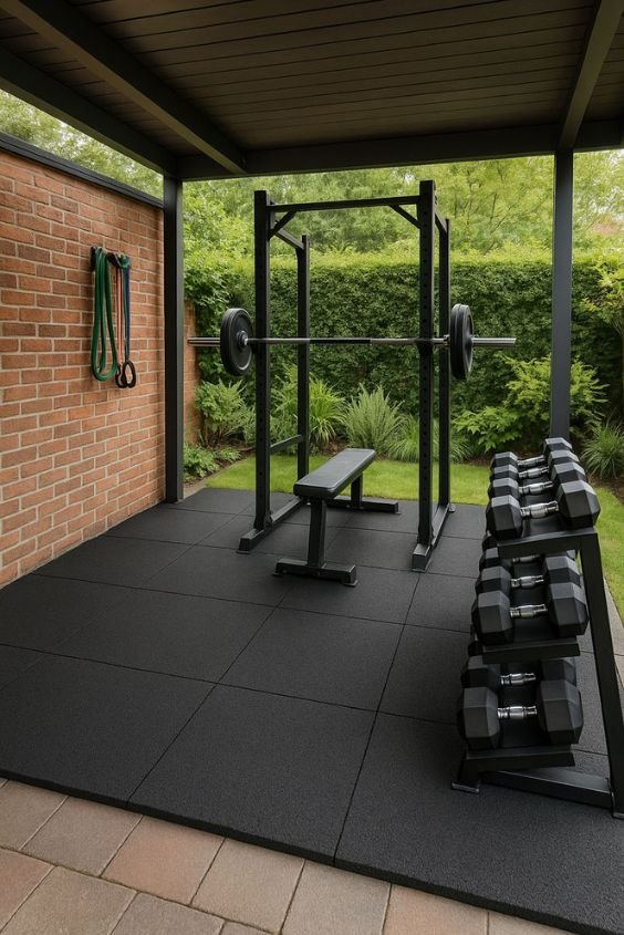 Compact CrossFit-Style Patio Gym
