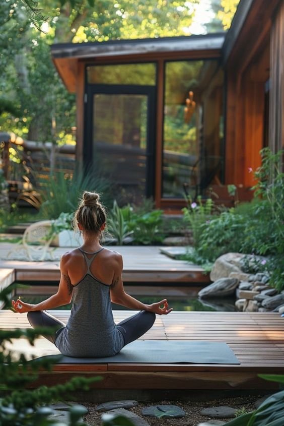 Open-Air Yoga Deck with a Zen Vibe