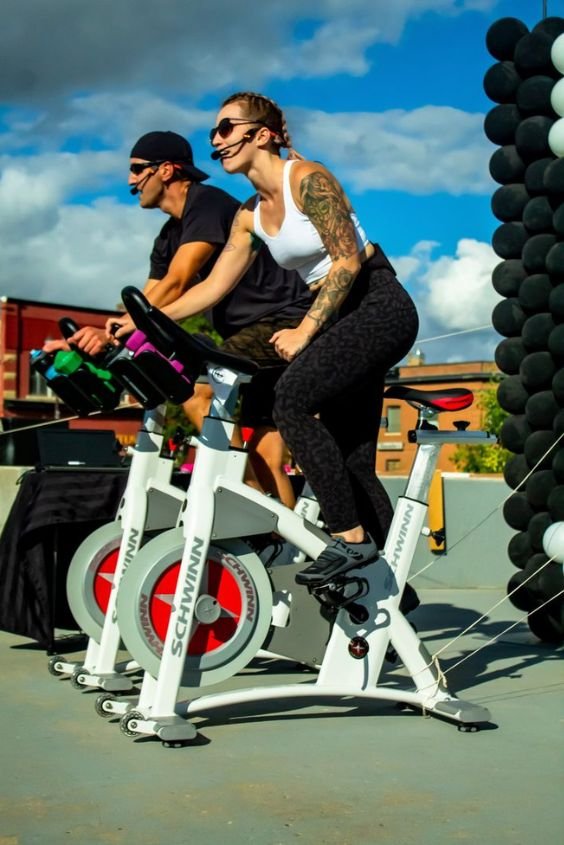 Outdoor Spin Bike with a View